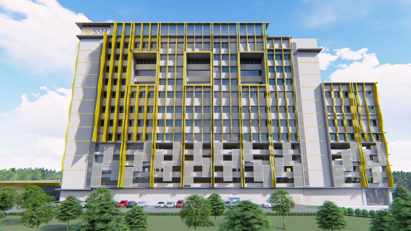 Architectural rendering of the proposed Semenyih Specialist Hospital